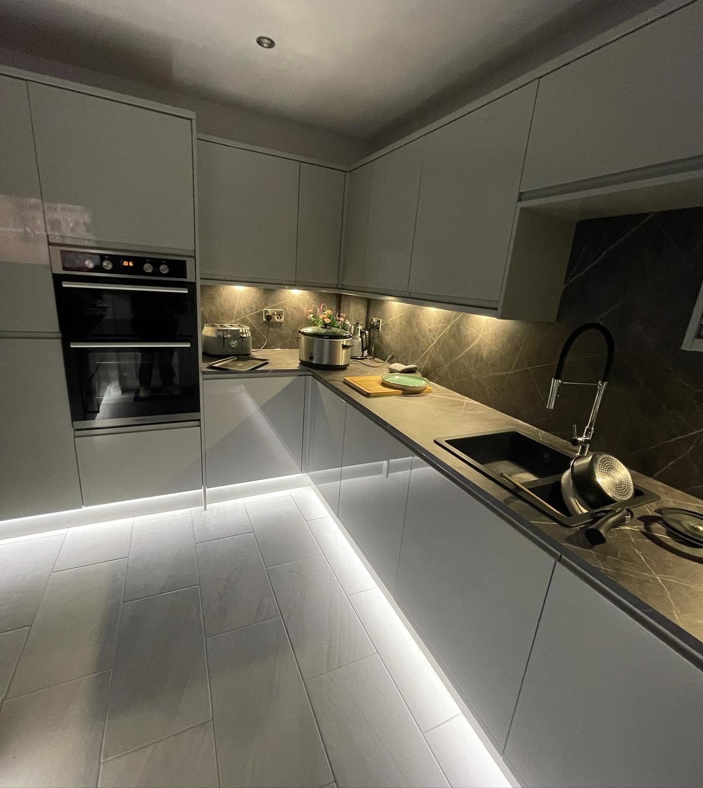 Lakeside Electrical kitchen lighting installation